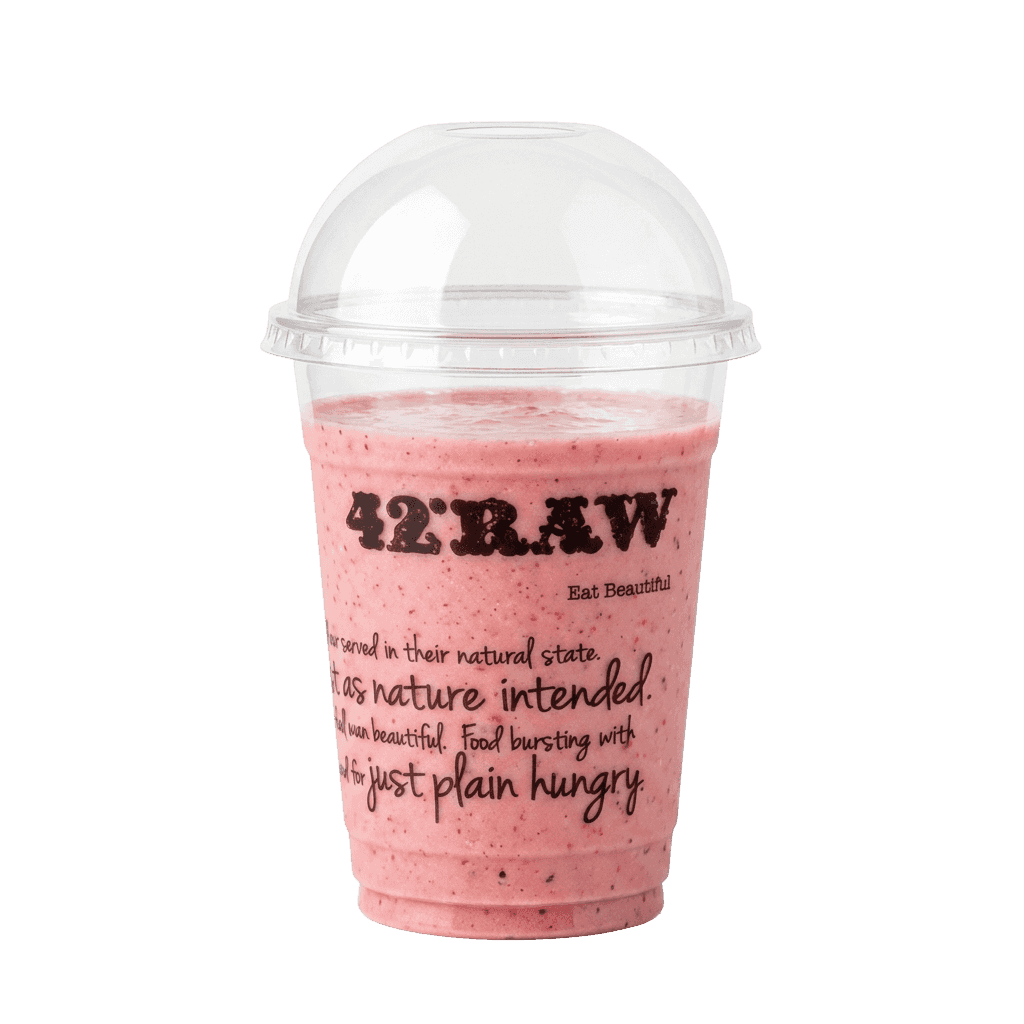 Jordbær og ingefær smoothie 0,4 l (V, VG, G, L)